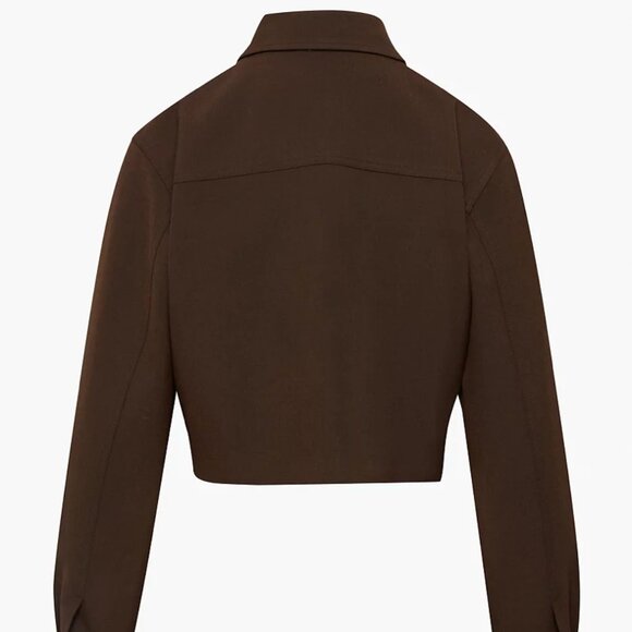 Wilfred Little Cropped Jacket in Mocha Brown - Picture 15 of 15